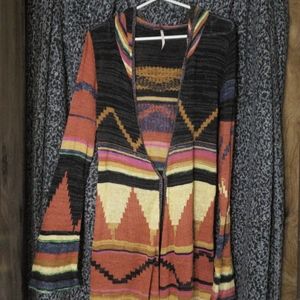 Anthropology Free people Boho cardigan size SP